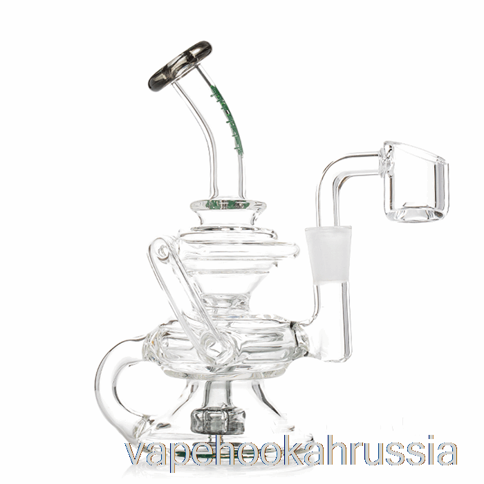 Vape Juice Ooze Rip Tide Mini Recycler Dab Rig Ocean Green (прозрачный / бирюзовый)